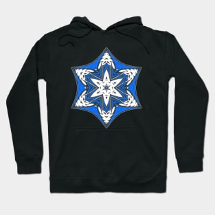 OrnamentalC Unique Blue Black Abstract Mandala Hoodie